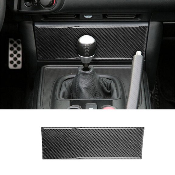 Soft Carbon Fiber Car Interior Decor Kits Carbon Fiber Interior Radio Console Cover Trim For 2004-2009 Honda S2000 Sticker