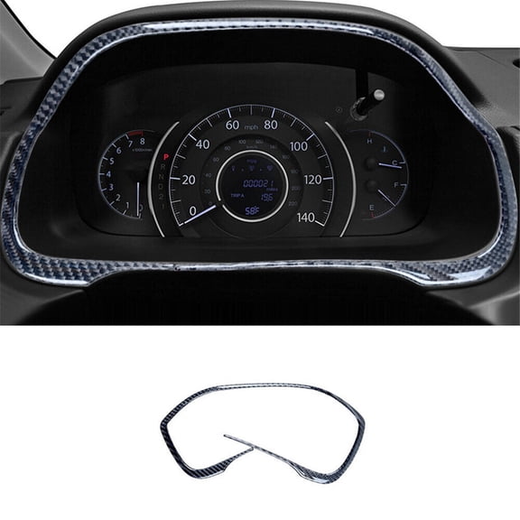 Soft Carbon Fiber Car Interior Decor Kits Carbon Fiber Interior Speedometer Surround Cover Trim For Honda CR-V 2012-16 Sticker