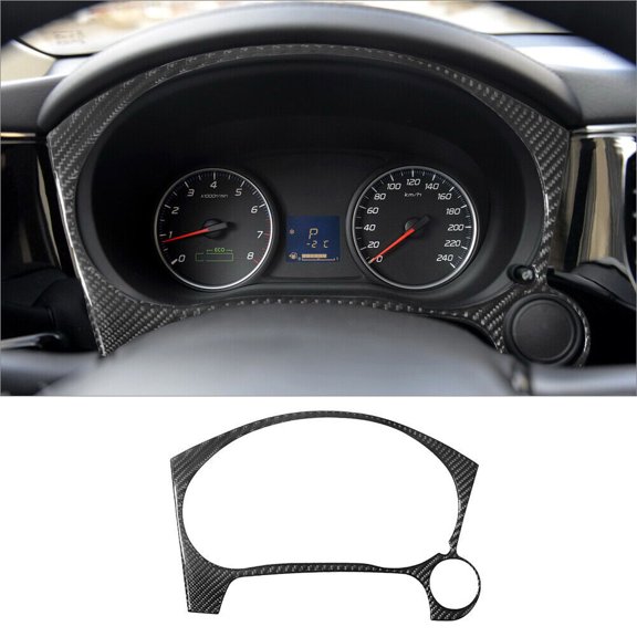 Soft Carbon Fiber Car Interior Decor Kits Carbon Fiber Interior Speedometer Surround Cover Trim For Mitsubishi Outlander Sticker