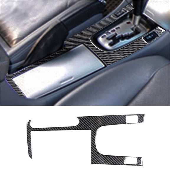 Soft Carbon Fiber Car Interior Decor Kits Carbon Fiber Interior Transmission Console Cover Trim For Acura TSX 2004-08 Sticker