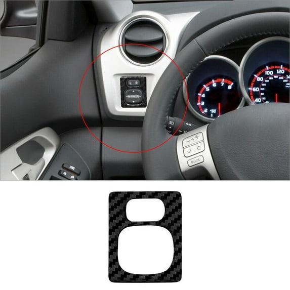 Soft Carbon Fiber Car Interior Decor Kits Carbon Fiber Review Mirror Switch Cover Trim For Toyota Matrix/Pontiac Vibe Sticker