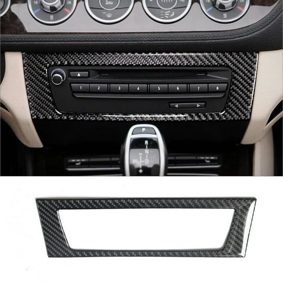 Soft Carbon Fiber Car Interior Decor Kits For BMW Z4 E89 2009-16 Carbon Fiber Interior Radio Console Frame Cover Trim Sticker