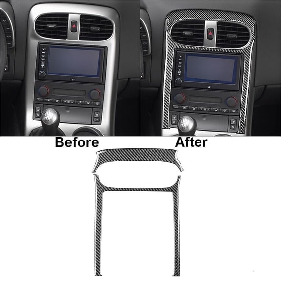 Soft Carbon Fiber Car Interior Decor Kits For Chevrolet Corvette C6 2005-07 Carbon Fiber Central Console Frame Cover Trim Sticker