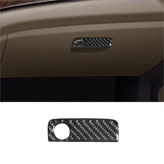 Soft Carbon Fiber Car Interior Decor Kits For Mercedes Benz CLA GLA Carbon Fiber Interior Glove Box Handle Cover Trim Sticker