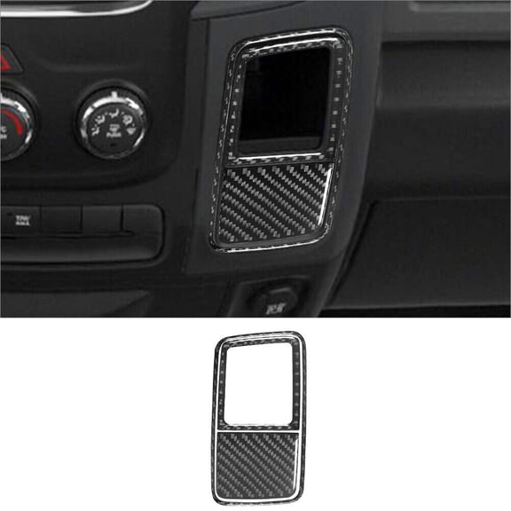 Soft Carbon Fiber Car Interior Decor Kits For RAM 1500 2013-2018 Carbon Fiber Interior Storage Accent Cover Trim Sticker