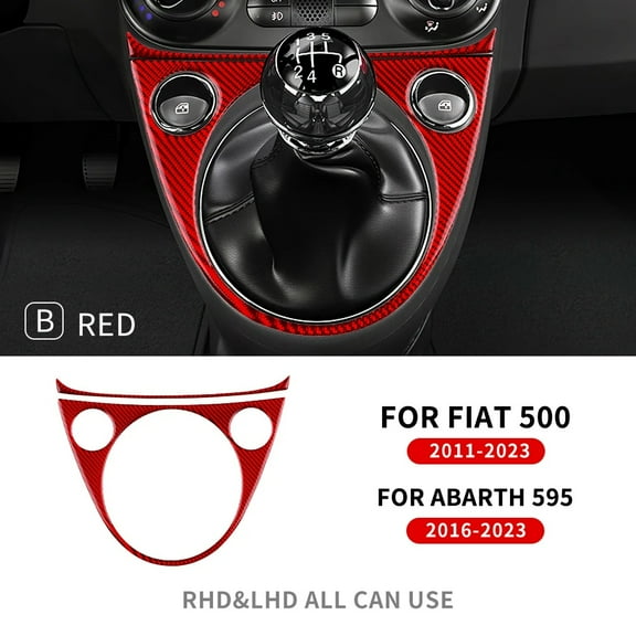 Soft Carbon Fiber For Fiat 500 2011 2012-2023 For Abarth 595 2016 2017 2018 2019 2020 2021 2022 2023 Abarth 695 2017-2023 Manual.