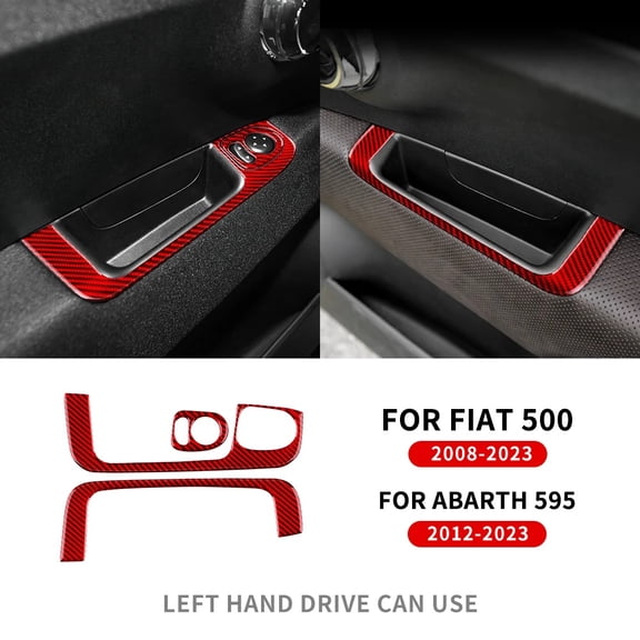 Soft Carbon Fiber For Fiat 500 2011 2012-2023 For Abarth 595 2016 2017 2018 2019 2020 2021 2022 2023 Abarth 695 2017-2023 Manual.
