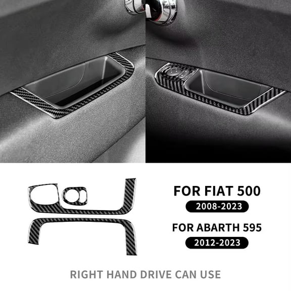 Soft Carbon Fiber For Fiat 500 2011 2012-2023 For Abarth 595 2016 2017 2018 2019 2020 2021 2022 2023 Abarth 695 2017-2023.