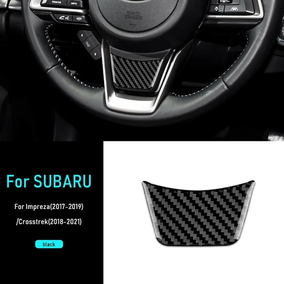Soft Carbon Fiber Sticker For Subaru Crosstrek 2018-2023 Impreza 2017 2018 2019 2020 2021 2022 2023 Accessories Steering Wheel.