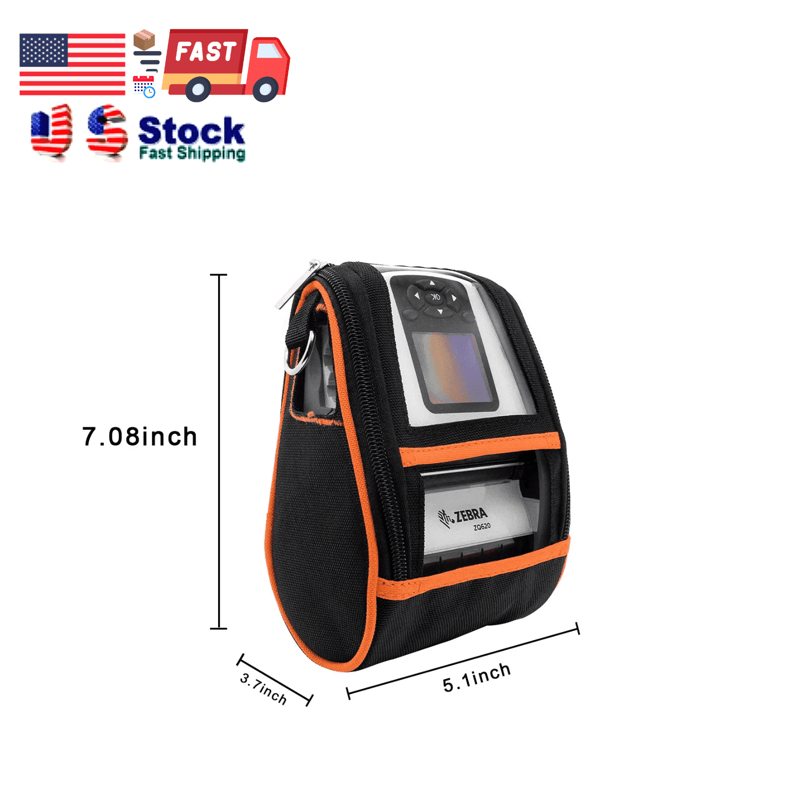 Soft Carrying Case For Zebra ZQ620 QLN320 Mobile Thermal Printer Pouch Holster Storage Bag