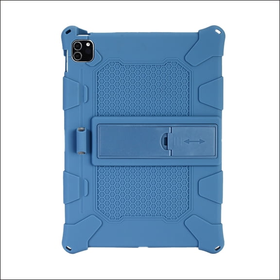 Soft Case for Apple iPad Pro (11-Inch) Tablet (3rd/2nd/1st Generation, Released in 2021 2020 2018) - Slim Fit Lightweight Shockproof Kickstand Silicone Case Cover (Dark Blue)