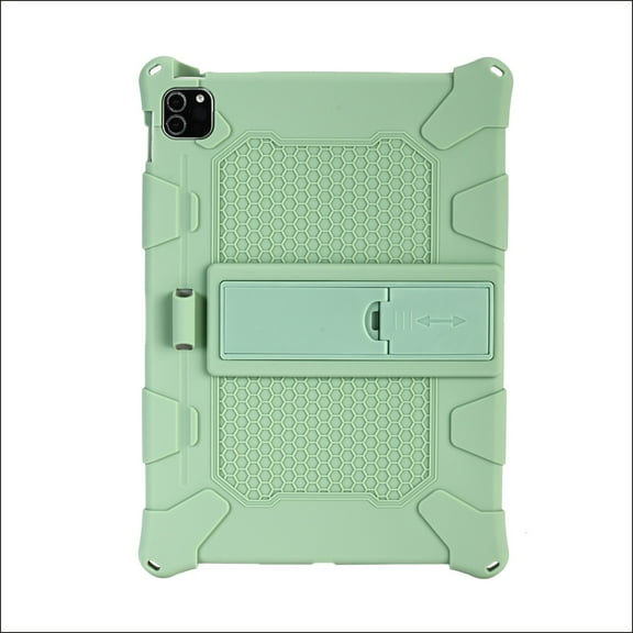 Soft Case for Apple iPad Pro (11-Inch) Tablet (3rd/2nd/1st Generation, Released in 2021 2020 2018) - Slim Fit Lightweight Shockproof Kickstand Silicone Case Cover (Matcha Green)