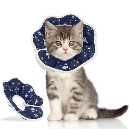 Toopower Soft Adjustable Pet Recovery Cone, Elizabethan Collar for Cats & Puppies, Post-Surgery Neck Cone to Prevent Licking Wounds