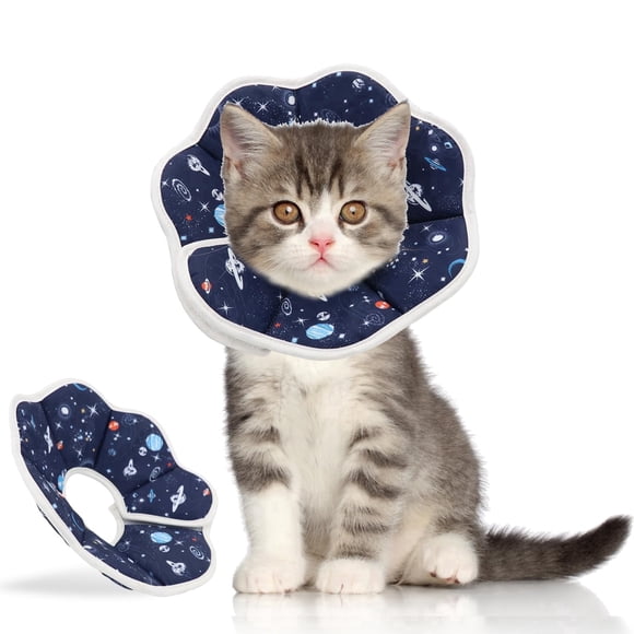 Toopower Soft Adjustable Pet Recovery Cone, Elizabethan Collar for Cats & Puppies, Post-Surgery Neck Cone to Prevent Licking Wounds