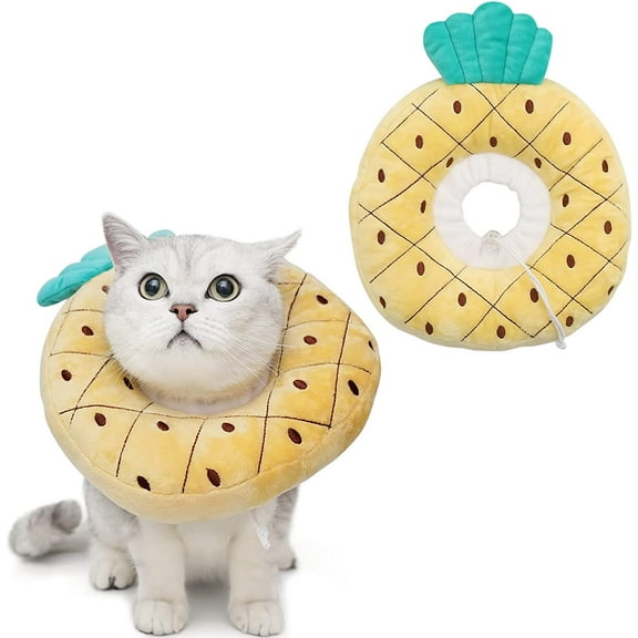 Soft Cat Recovery Collar – Adjustable Donut Cone for Kittens After Surgery, Cute & Comfortable Wound Protection