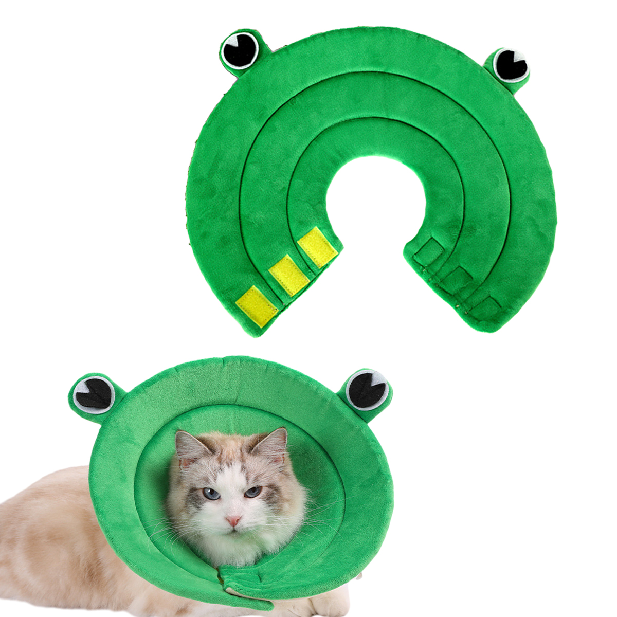 Soft Cat Recovery Collar,Cat Cone Collar Soft, Adjustable Dog Cat Cone