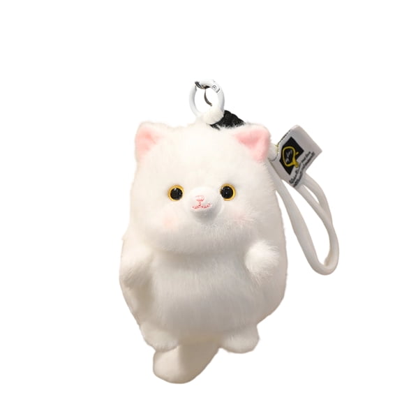Soft Cat Stuffed Animal Plush Doll, Fluffy Squeeze Decompression Hand Puppet, Cute Stress Relief Toy Birthday Gift for Girls