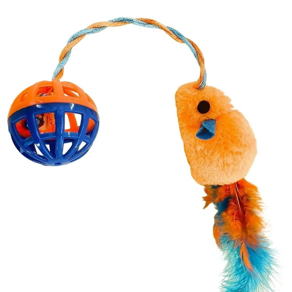 Soft Cats Toy Noise Making Bells Pet Training Plush Mouse Teaser Toy For Pet Lover And Kitten Exercise Toy