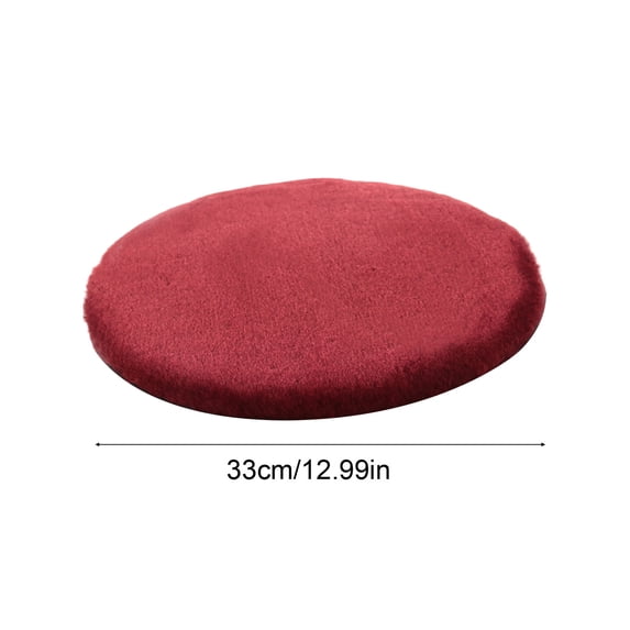 Soft Chair Cushion, Round Bar Stool Velvet Covers with Elastic Band Stretch, Washable Slipcovers for 13" Round Stool Chair