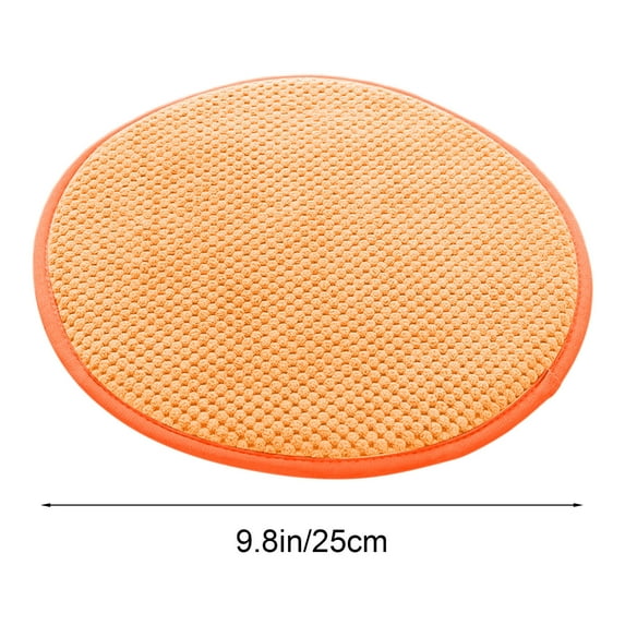Soft Chair Pads 10 inch Diameter Super Comfy Solid Color Round Seat Cushion for Kitchen Dining Room Office Chairs
