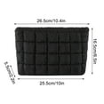 thumbnail image 1 of Soft Checkered Quilted Puffy Makeup Bag for Women, Aesthetic Puffer Cosmetic Bag Pouch for Purse Fashionable and Versatile Casual and Stylish Small Bag, 1 of 5