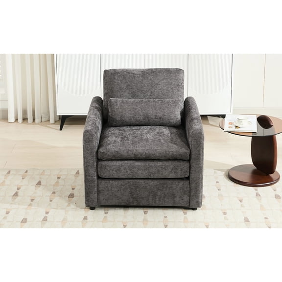 Deep Seating, Curved Armrests - Relaxing Sofa for Watching TV