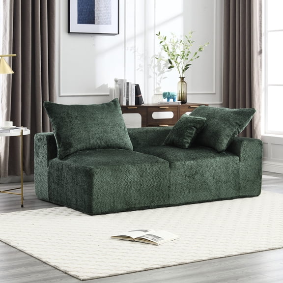 Soft Chenille Fabric - Two - Person Relaxed Chat - Home Entertainment - Comfortable Experience