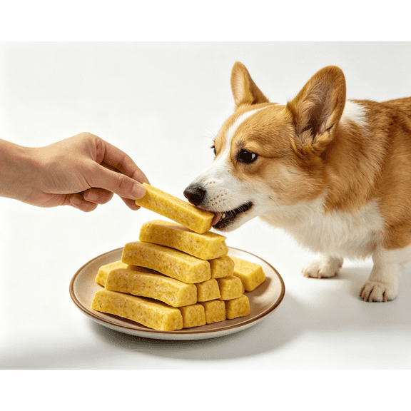 Soft Chew Goat Cheese Sticks Dog Treats for Small, Medium, & Large Dog - Made with Vegetables and Goat milk-High Protein, Easily Digestible, and Rich in Vitamins Training Treats for Dogs.5.3oz