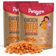 thumbnail image 1 of ( 2 Pack ) PETPURO Chicken Training Treats for Small Dogs and Puppies, Soft Chewy Bites, High Protein, Grain Free, 10.6 oz Resealable Bag, 1 of 8