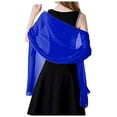 thumbnail image 1 of Soft Chiffon Scarf Shawls Wraps for Women - Formal/Party Accessory, Non- Design, Lightweight Chiffon, Bride Gift, One Size (84cm Length), 1 of 4