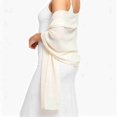 thumbnail image 1 of Soft Chiffon Scarfs Shawls and Wraps for Evening Dresses Wedding Shawl Wraps Bridal Scarve for Women, Beige, 1 of 6