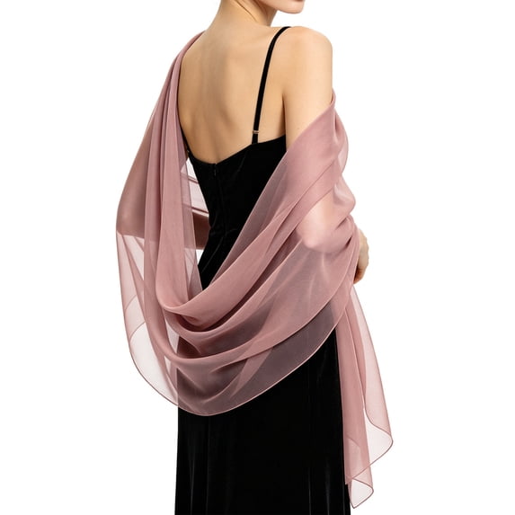 Soft Chiffon Scarfs Shawls and Wraps for Evening Dresses Wedding Shawl Wraps Bridal Scarve for Women S One Size
