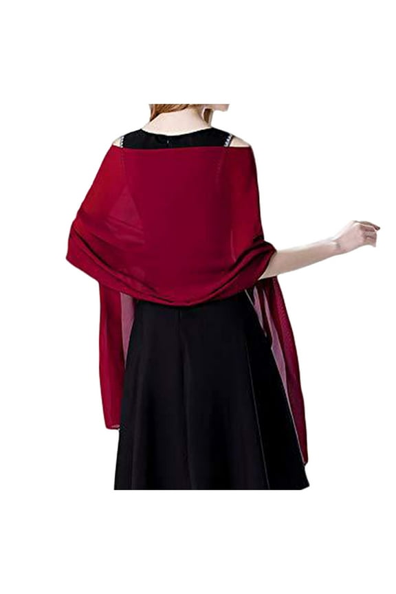 Soft Chiffon Scarve Shawls Wraps For Dresses Women Accessories Hat Men Neck Wraps Washable Beaded Shawl Sleeves to Cover for Women Dress Womens Shawl Girls Champagne Dress Shawl Women Long Formal