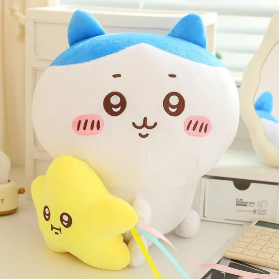 Soft Chiikawa Hold Star Plush Toy Hachiware Usagi Plushies Stuffed Cartoon Soothing Doll Kawaii Pillow Birthday Gifts Girl