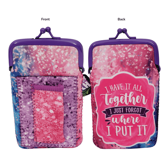 Soft Cigarette Case Womens for 100s With Front Lighter Pocket Retro Twist Clasp - Forgot