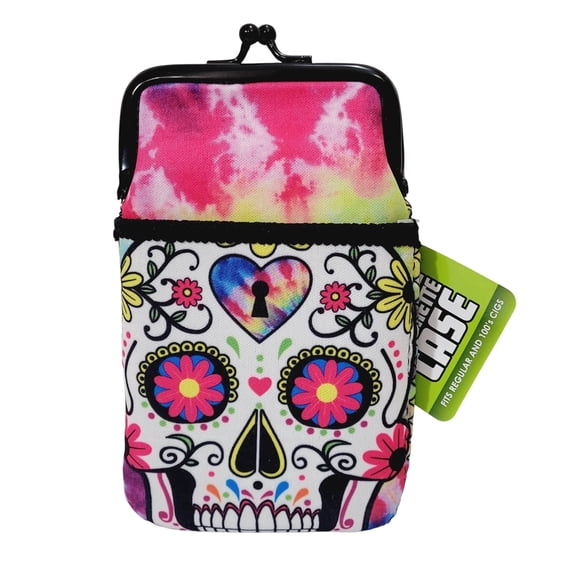 Soft Cigarette Case for Women for 100s & Regulars Fun Prints with Back Zipper Pocket