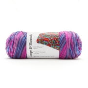 Soft Classic Multi Ombre Yarn by Loops & Threads - Multicolor Yarn for Knitting - Crochet - Weaving - Arts & Crafts - Orchard Mist - Bulk 12 Pack
