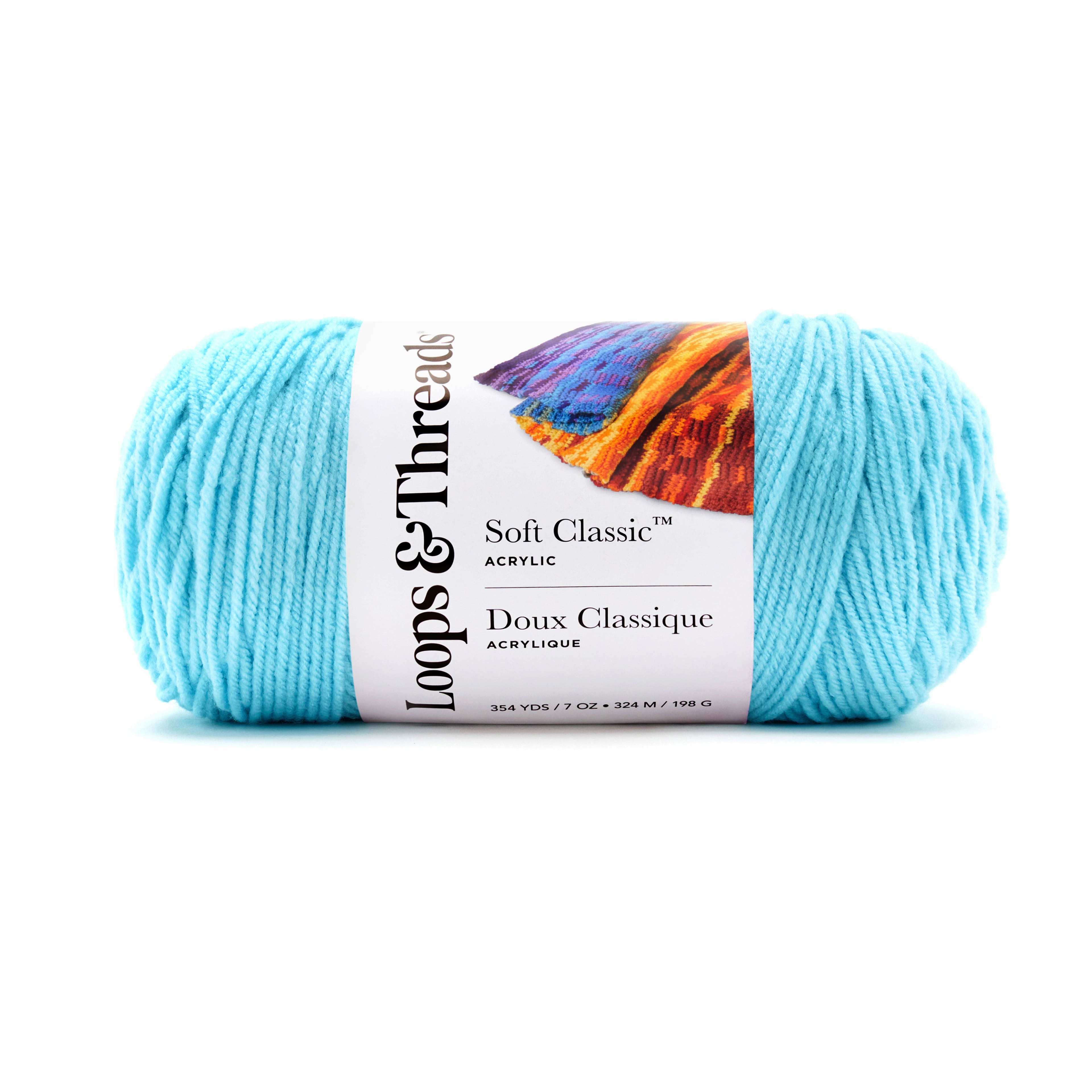 Soft Classic Solid Yarn by Loops & Threads Solid Color Yarn for