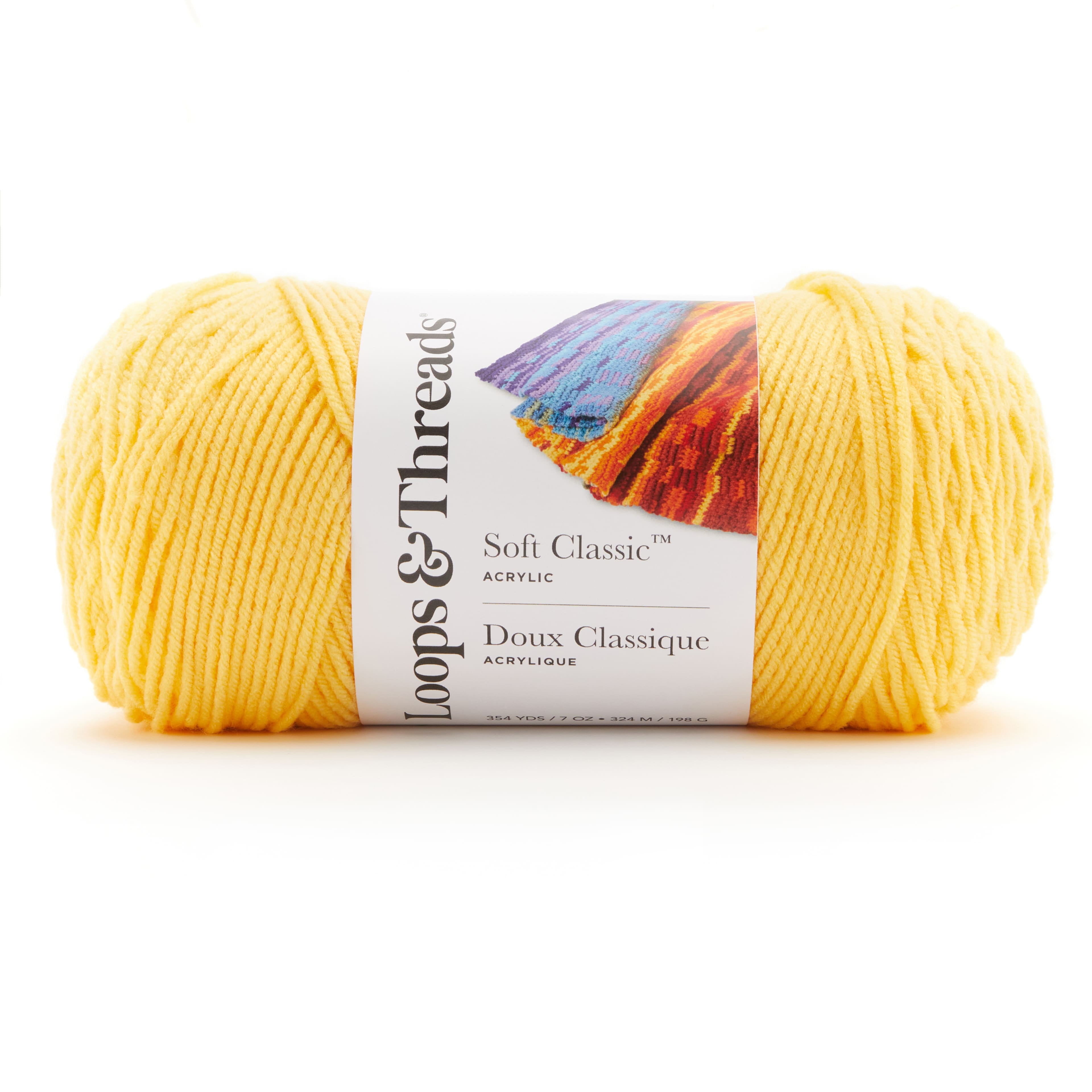Soft Classic Solid Yarn by Loops & Threads Solid Color Yarn for