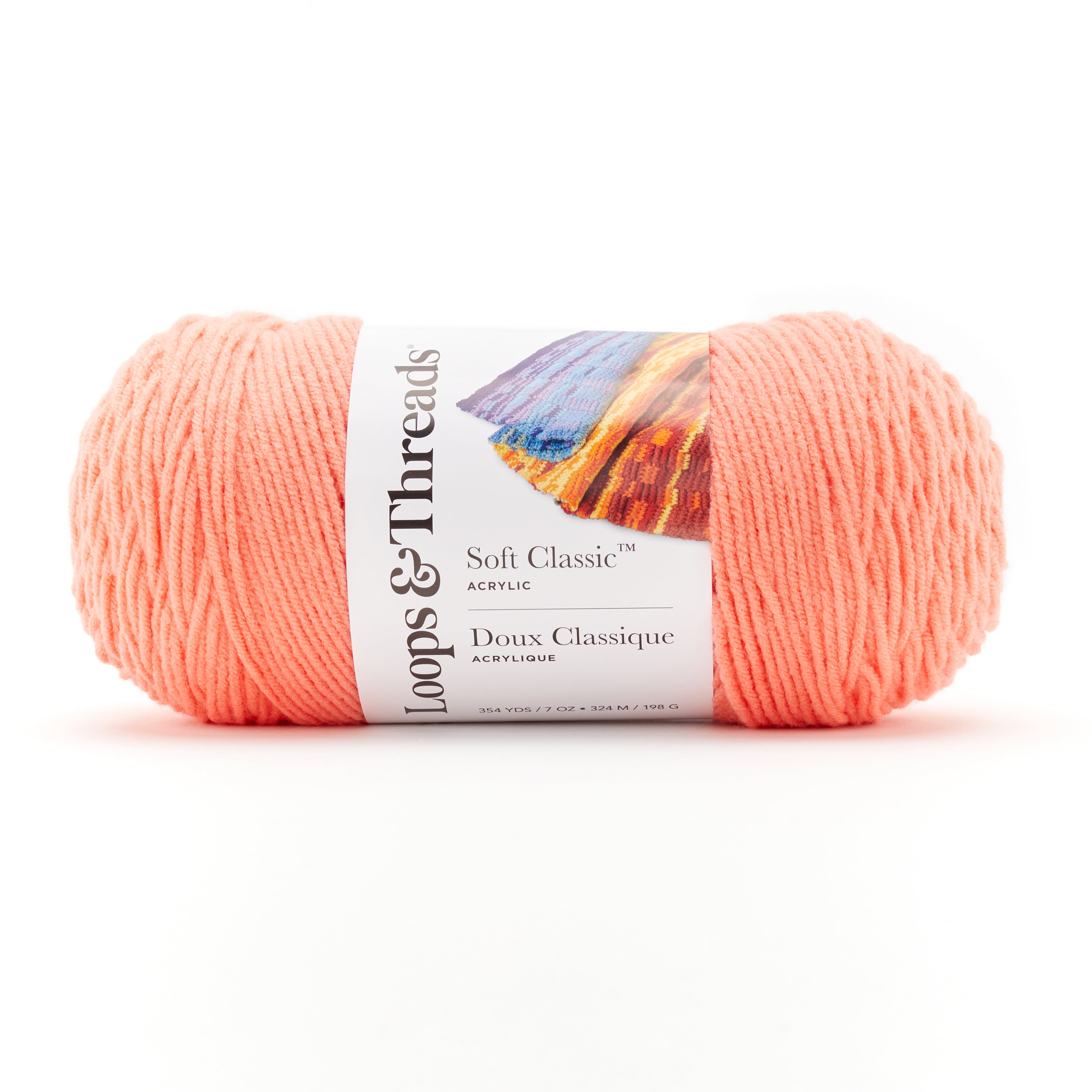 Loops & Threads Soft Classic Solid Yarn - Peach, 12 Pack Loops & Threads Soft Classic Solid Yarn - Peach, 12 Pack