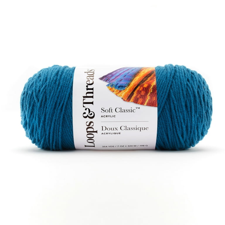 Soft Classic Solid Yarn by Loops Threads Solid Color Yarn for