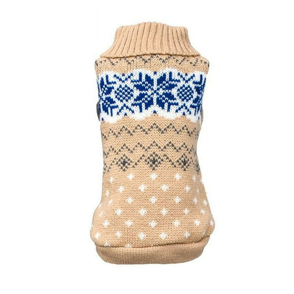 Soft Classic Sweater for Dogs and Cats with Snowflake Pattern, Size XS ...
