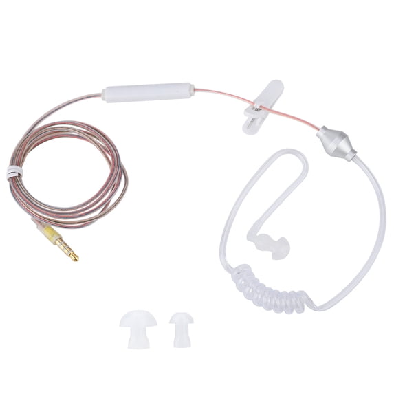 Soft Clear Air Tube Earphone with Built-in Microphone, 3.5mm Jack Ensures Universal Compatibility for Seamless Call and Music Control