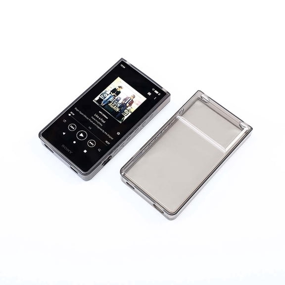 Soft Clear TPU Protective Case Cover for Sony Walkman NW-ZX700 NW-ZX706 NW-ZX707 (Clear Black Case)