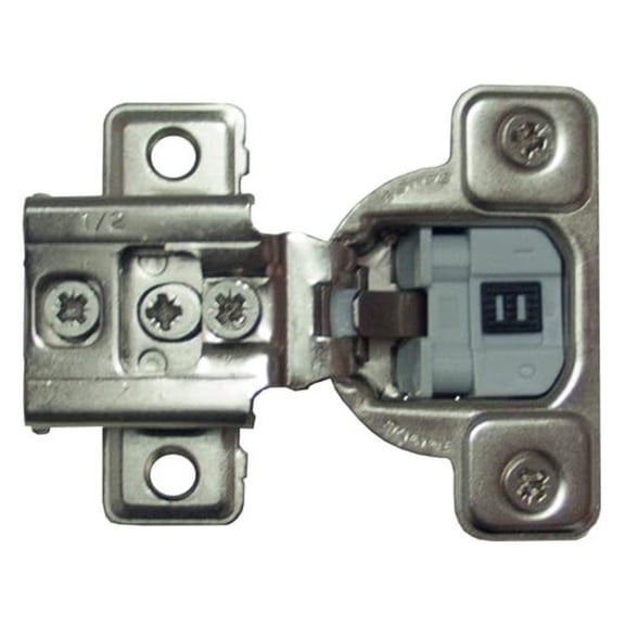 Soft Close Cabinet Hinges 106 Degree, 1/2" Overlay Press-in, 3-Way Adjustable Silentia E centhree Hinges for Face Frame Cabinets - CUR37D9R (4 Pack)