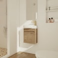 thumbnail image 1 of Soft Close Doors Bathroom Vanity With Sink,16 Inch For Small Bathroom, 1 of 9
