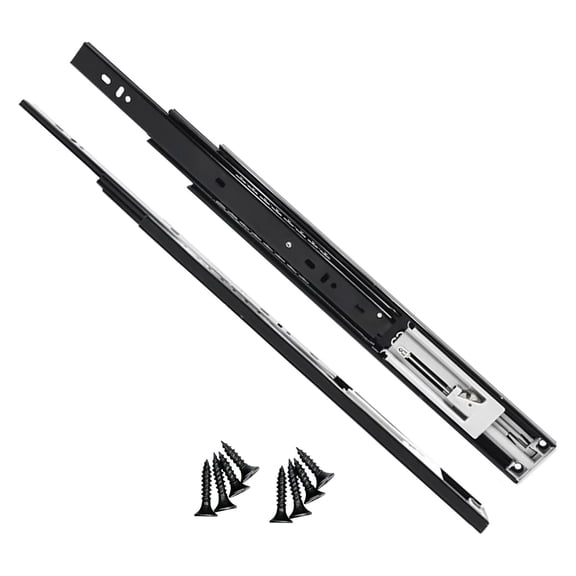 Soft Close Drawer Runners, Heavy Duty Ball Bearunners Detachable,Side Mounting,50Kg Load Capacity For Cabinet Cupboard