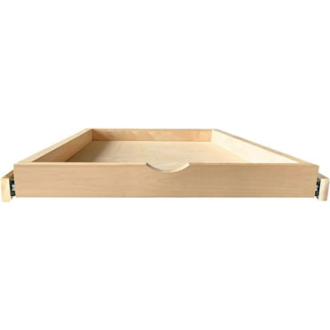 Soft Close Drawer Slides Soft Close Cabinet Drawer Wood Pull Out Tray Drawer Box Kitchen Cabinet Organizer Cabinet Slide Out Shelf Wooden Pull Out Shelf - No Assembly Required (27 "W x 21 "D x 3 "H)