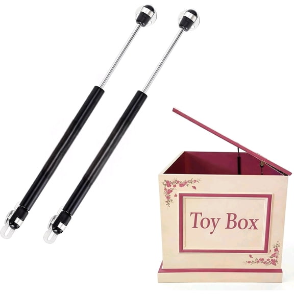 Soft Close Hinges for Toy Box, Slow Closing Safety Hinges for Toy Chest, Storage Bench, Wooden Chest & Toy Box, Prevent Finger Pinch, Set of 2