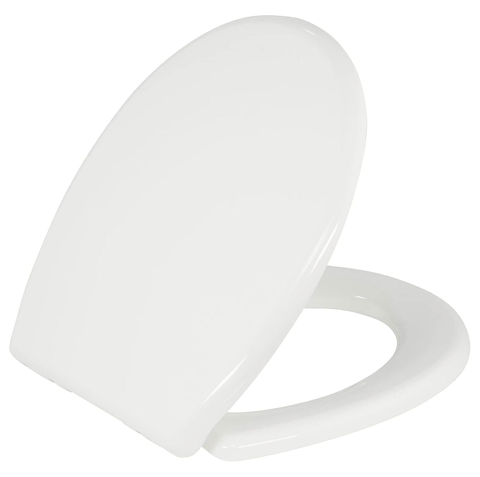 White Round Polypropylene Slow Close Toilet Seat